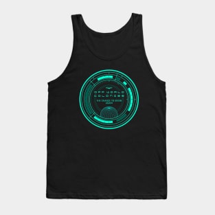 Off World Colonies Blue Tank Top